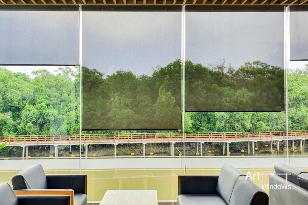 cortinas roller para galerías y quinchos
