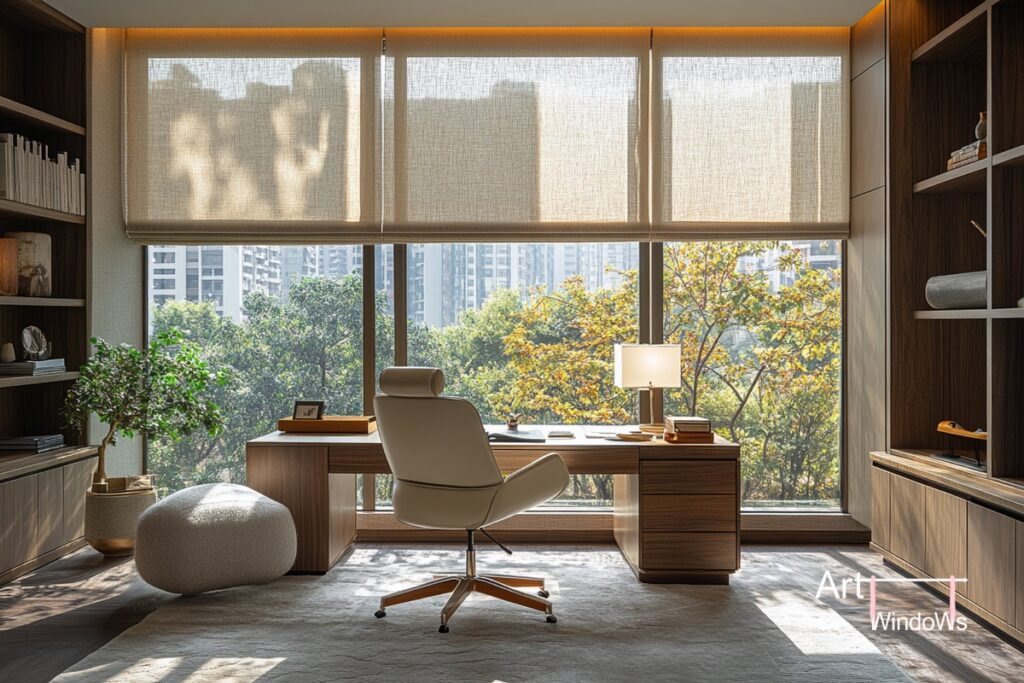 cortinas roller home office