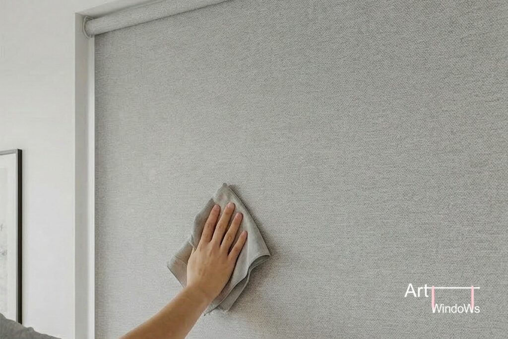 como limpiar cortinas roller